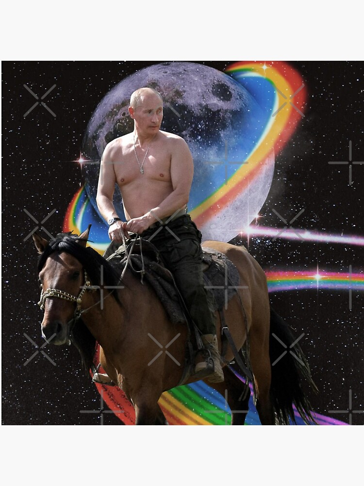 Putin on Horse On Rainow Road by Shirtness