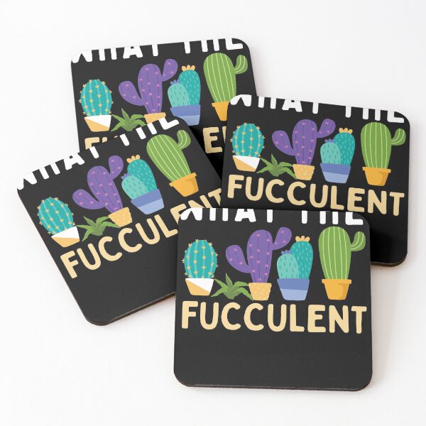 Item preview, What The Fucculent Cactus Succulents Plants Gardening Retro designed and sold by andy-mt.