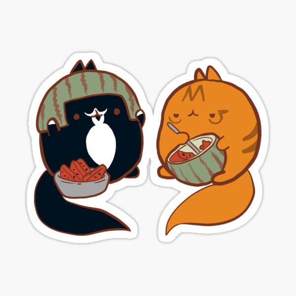 Enjoying Watermelon Sticker