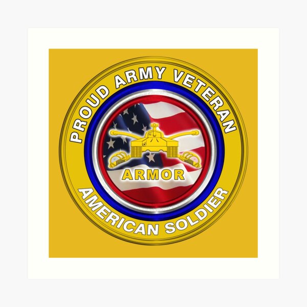 Army Armor Veteran Art Print