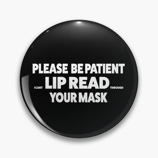 Item preview, DEAF Lipread Mask Coronavirus designed and sold by Dream Imagine Create ..