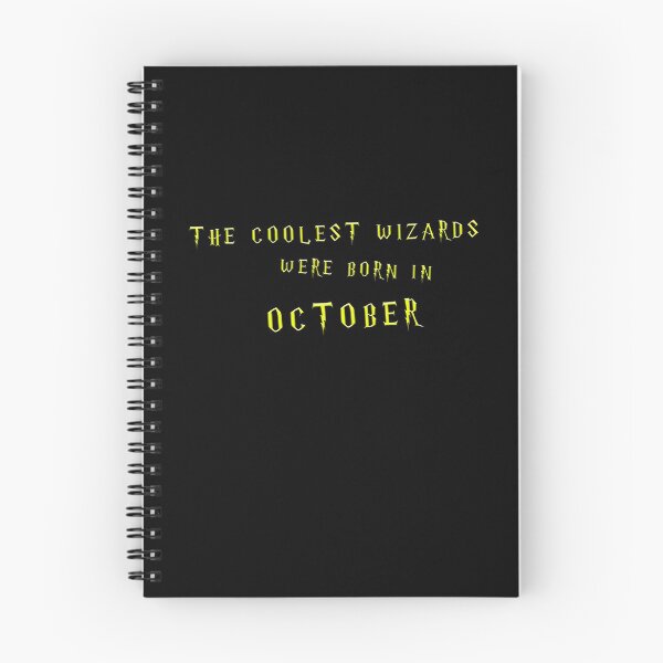 Item preview, The Coolest Wizards were born in October - golden text designed and sold by NiceSign.