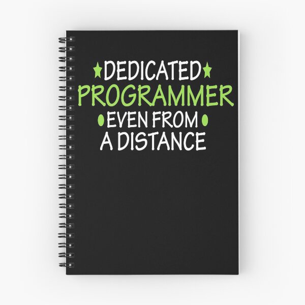 Item preview, funny programmer Dedicated Programmer Even From A Distance designed and sold by alaechamlal.