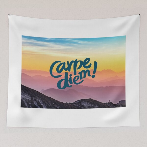 Item preview, Carpe Diem Life Motto Sticker designed and sold by matmazel.