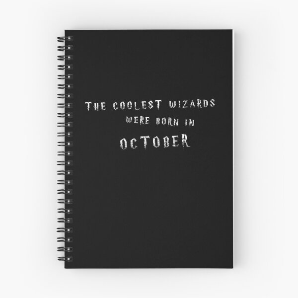 Item preview, The Coolest Wizards were born in October - white text designed and sold by NiceSign.