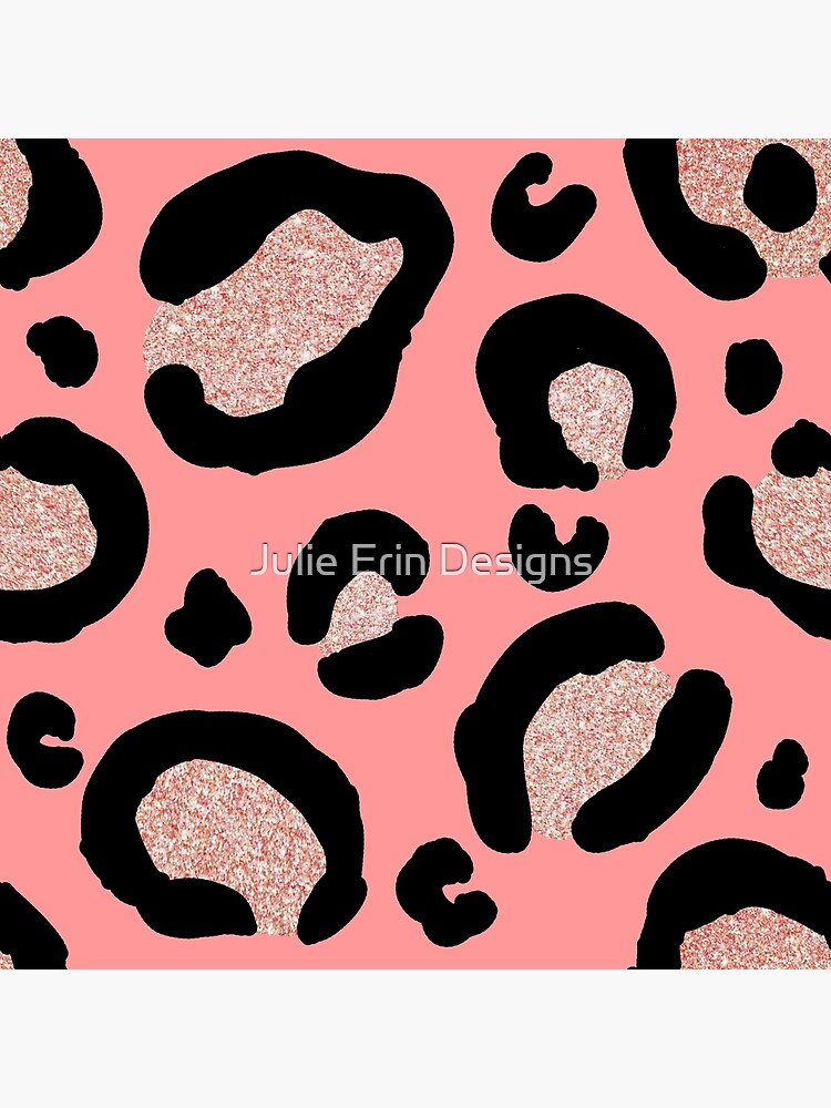 Pink Leopard Print  Canvas Print for Sale by Julie Erin Designs