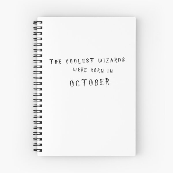 Item preview, The Coolest Wizards were born in October - white text designed and sold by NiceSign.