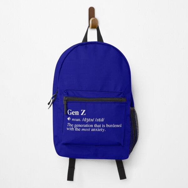 Item preview, Gen Z Definition - The Burden of Anxiety (Navy/Blue Background) designed and sold by mind-illusions.