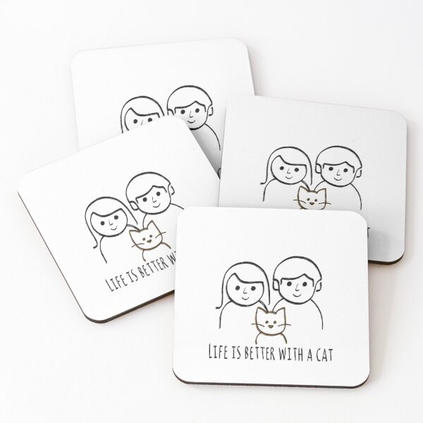 Item preview, Life is better with a cat designed and sold by WanderingAster.