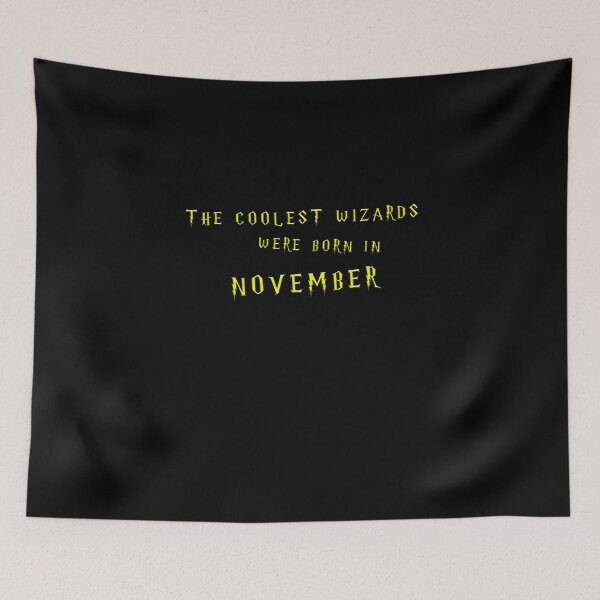 Item preview, The Coolest Wizards were born in November - golden text designed and sold by NiceSign.