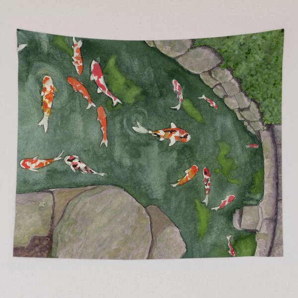 Item preview, Koi Swim Through Sensoji Temple designed and sold by NatashaBirdi.