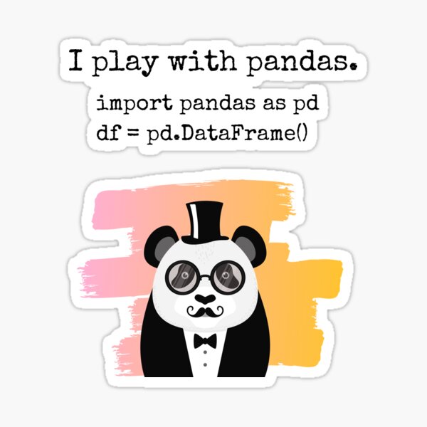 Item preview, Funny playing with python pandas data science designed and sold by DataSciencePOP.