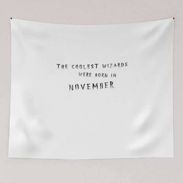 Item preview, The Coolest Wizards were born in November - golden text designed and sold by NiceSign.
