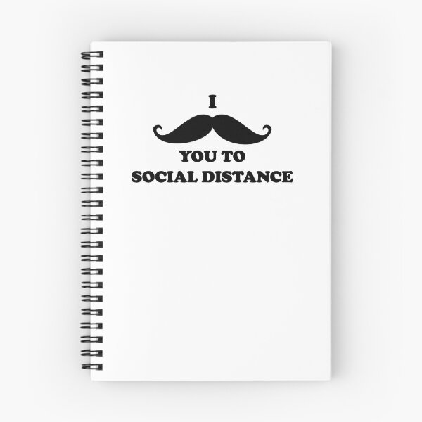 Item preview, Funny Moustache Pun: I must ask you to social distance designed and sold by Deegital18.