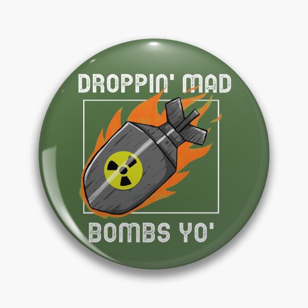 Item preview, Droppin mad bombs yo funny t-shirt designed and sold by CharcoalBonsai.