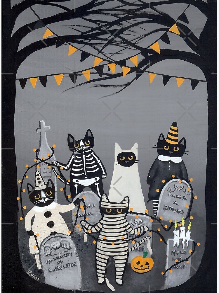 Thumbnail 3 of 3, Canvas Print, Decorating the Graveyard designed and sold by kilkennycat.