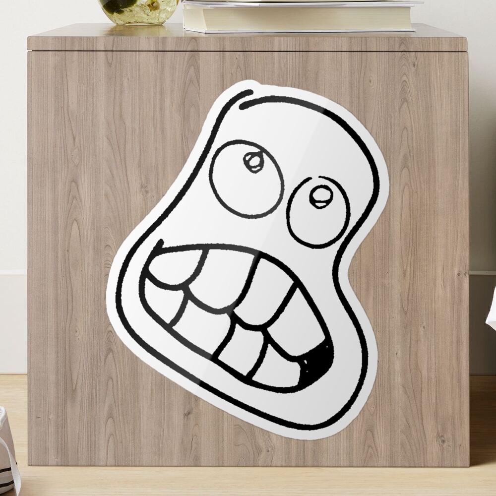 Ethan Nestor Troll Face Sticker for Sale by Alyssa Avila