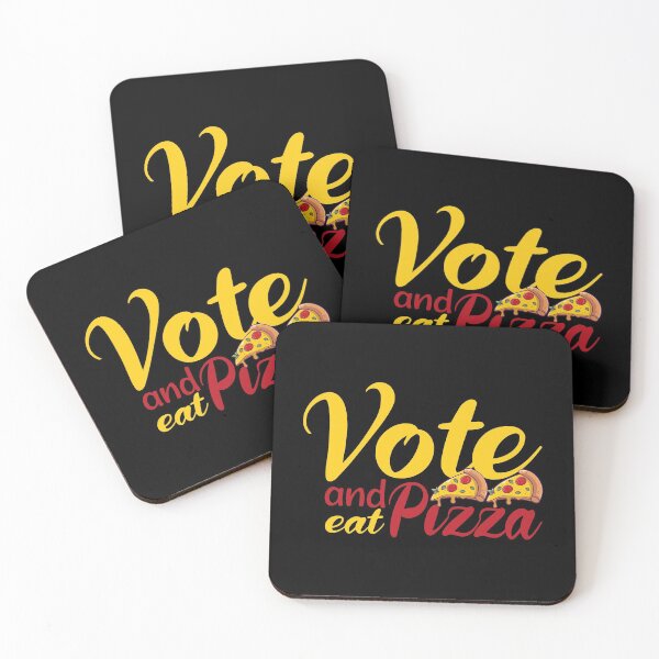 Item preview, Vote and Eat Pizza (Change the World) designed and sold by Dream-bubble.