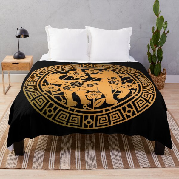 Item preview, Dog Zodiac Chinese New Year Good Luck and Fortune Pattern designed and sold by coffeetea2020.