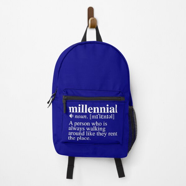 Item preview, Millennial Definition #3 - The Age of Renters (Navy/Blue Background) designed and sold by mind-illusions.
