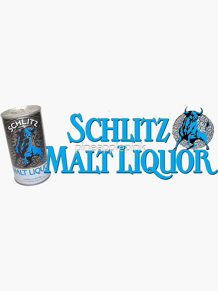 "Schlitz Malt Liquor Beer design" Sticker for Sale by pineapplepink