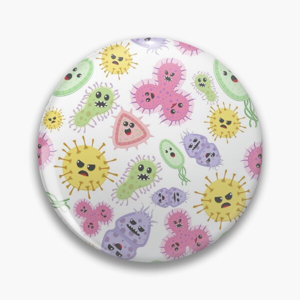 Item preview, Cute colorful germs pattern designed and sold by emotionpotion.