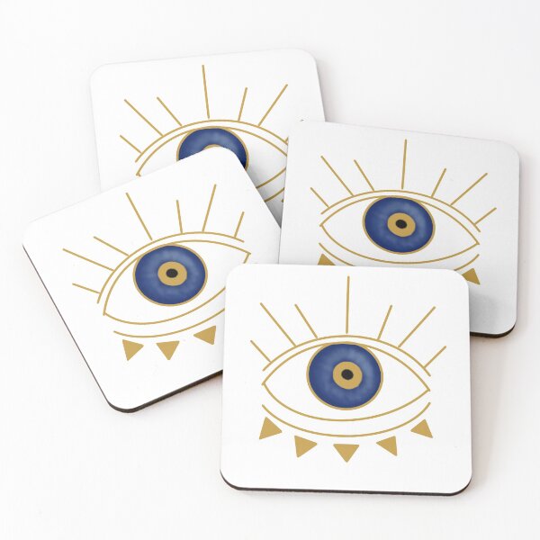Artikelvorschau, Gold & Blue Evil Eye entworfen und verkauft von Hannah  Aishaa.