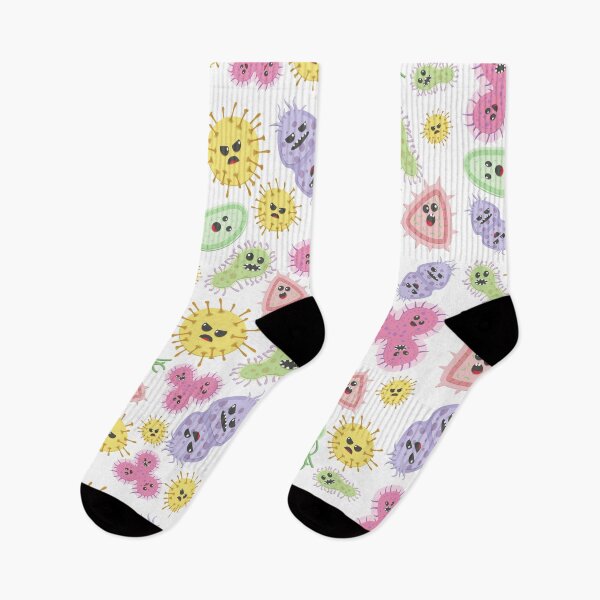 Item preview, Cute colorful germs pattern designed and sold by emotionpotion.