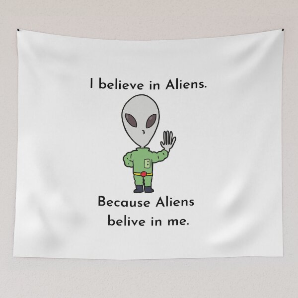 Item preview, I believe in Aliens designed and sold by Paul Eagle.