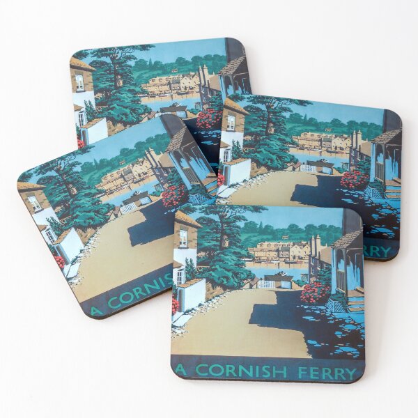 Item preview, retro A Cornish Ferry designed and sold by CorasPosters.