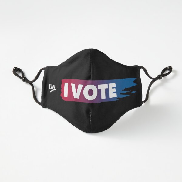 I VOTE - black background Fitted 3-Layer