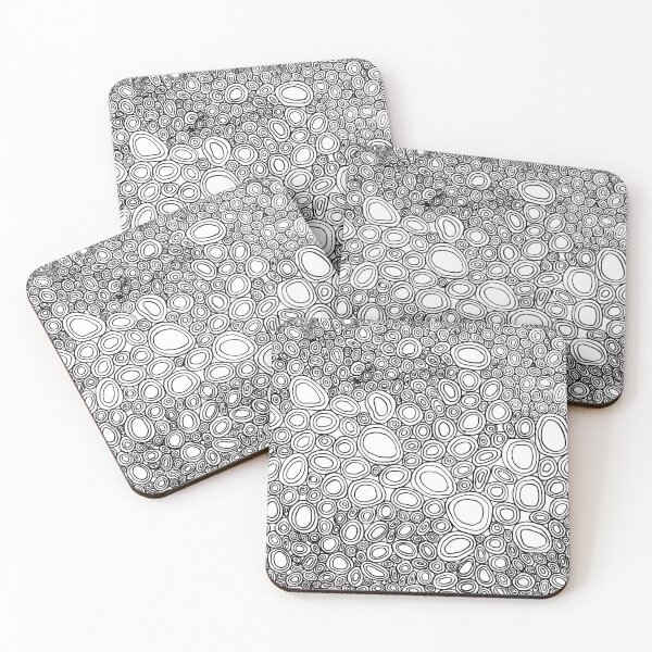 Item preview, Authentic Aboriginal Art - Black and White designed and sold by HogarthArts.