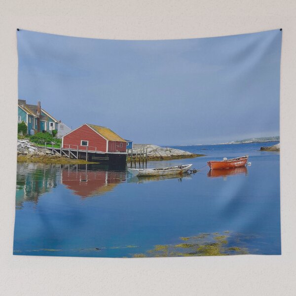 Item preview, Blue Sky In Peggy's Cove designed and sold by loveoceanair.