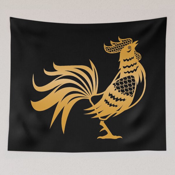 Item preview, Rooster Chinese New Year Good Luck and Fortune designed and sold by coffeetea2020.