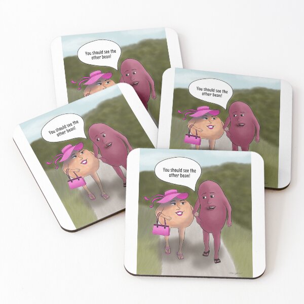 Item preview, Chic Pea & Her Beau – funny cartoon on white background designed and sold by Crystal Raymond.