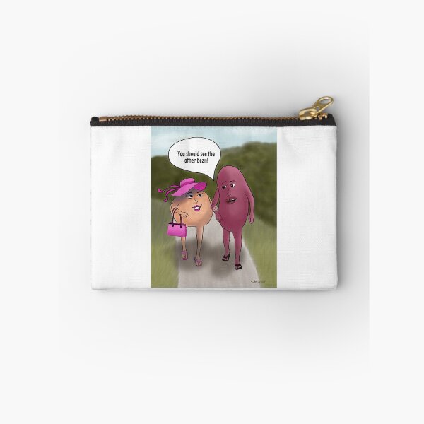 Item preview, Chic Pea & Her Beau – funny cartoon on white background designed and sold by Crystal Raymond.