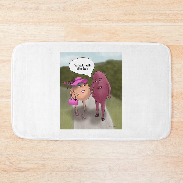 Item preview, Chic Pea & Her Beau – funny cartoon on white background designed and sold by Crystal Raymond.