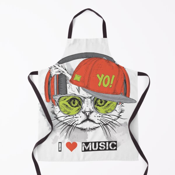 Artikelvorschau, Katze mit Kopfhörern, ich liebe Musik entworfen und verkauft von shinoshop.