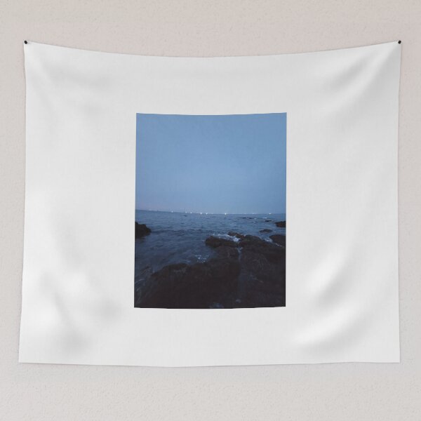 Item preview, Fishing boats  in front of Woljeong Beach, Jeju Island, Korea. designed and sold by human8891.