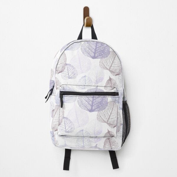 Item preview, Preppy Elegant winter fall autumn Pastel purple blue leaf print designed and sold by IamTrending.
