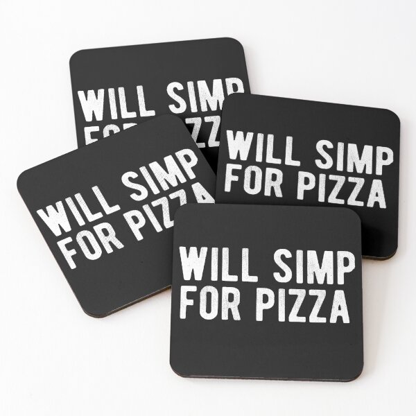 Item preview, Will Simp For Pizza designed and sold by RainbowPandas.