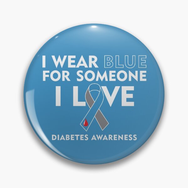 Item preview, I Wear BLUE for Someone I Love - Diabetes Awareness designed and sold by GoldenVibesShop.