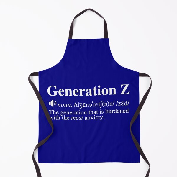 Item preview, Generation Z Definition #2 - The Burden of Anxiety (Navy/Blue Background) designed and sold by mind-illusions.