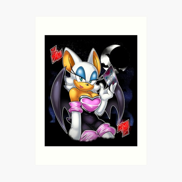 Rouge The Bat Art Prints Redbubble