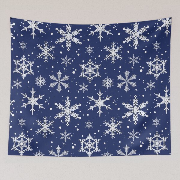 Aperçu de l'œuvre Motif flocon de neige-bleu créée et vendue par PocketShadow.