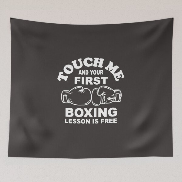 Item preview, touch me and your first boxing lesson is free designed and sold by headpossum.