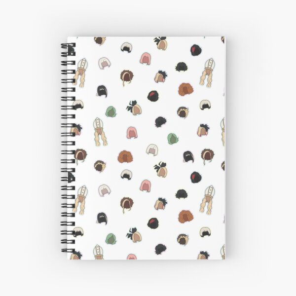 Moira's Wigs Pattern Spiral Notebook