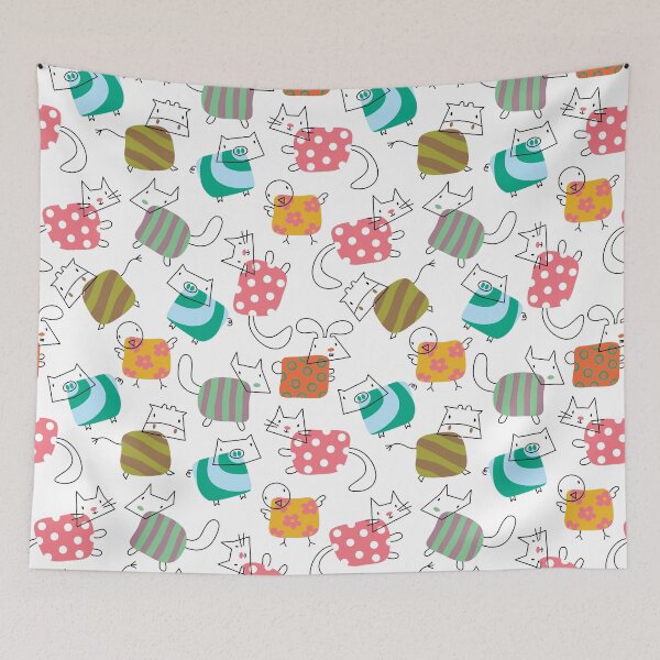 Item preview, Moo! Oink! Chirp! Meow! Woof! Thump! Baby Animals Pattern © fatfatin designed and sold by fatfatin.