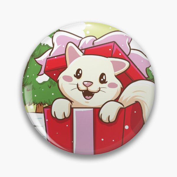 Item preview, Cat in a christmas present box designed and sold by MissCookieFairy.