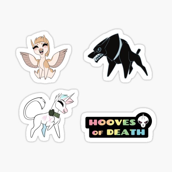 Hooves of Death Stickers Sticker